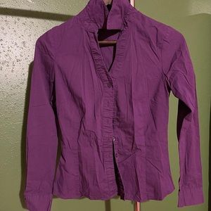 Purple button down